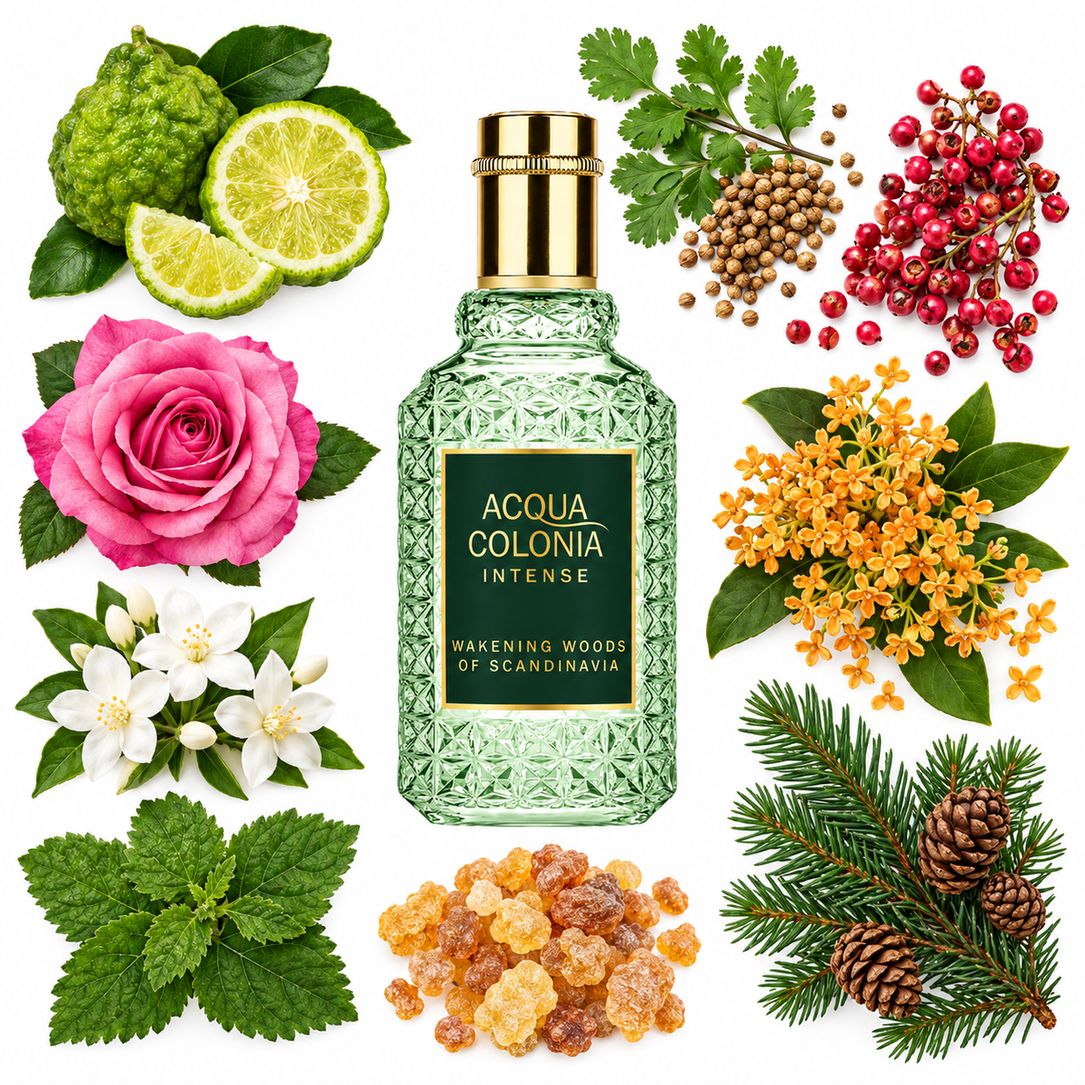 4711 Acqua Colonia Intense Waking Woods of Scandinavia Eau de Cologne with scent notes