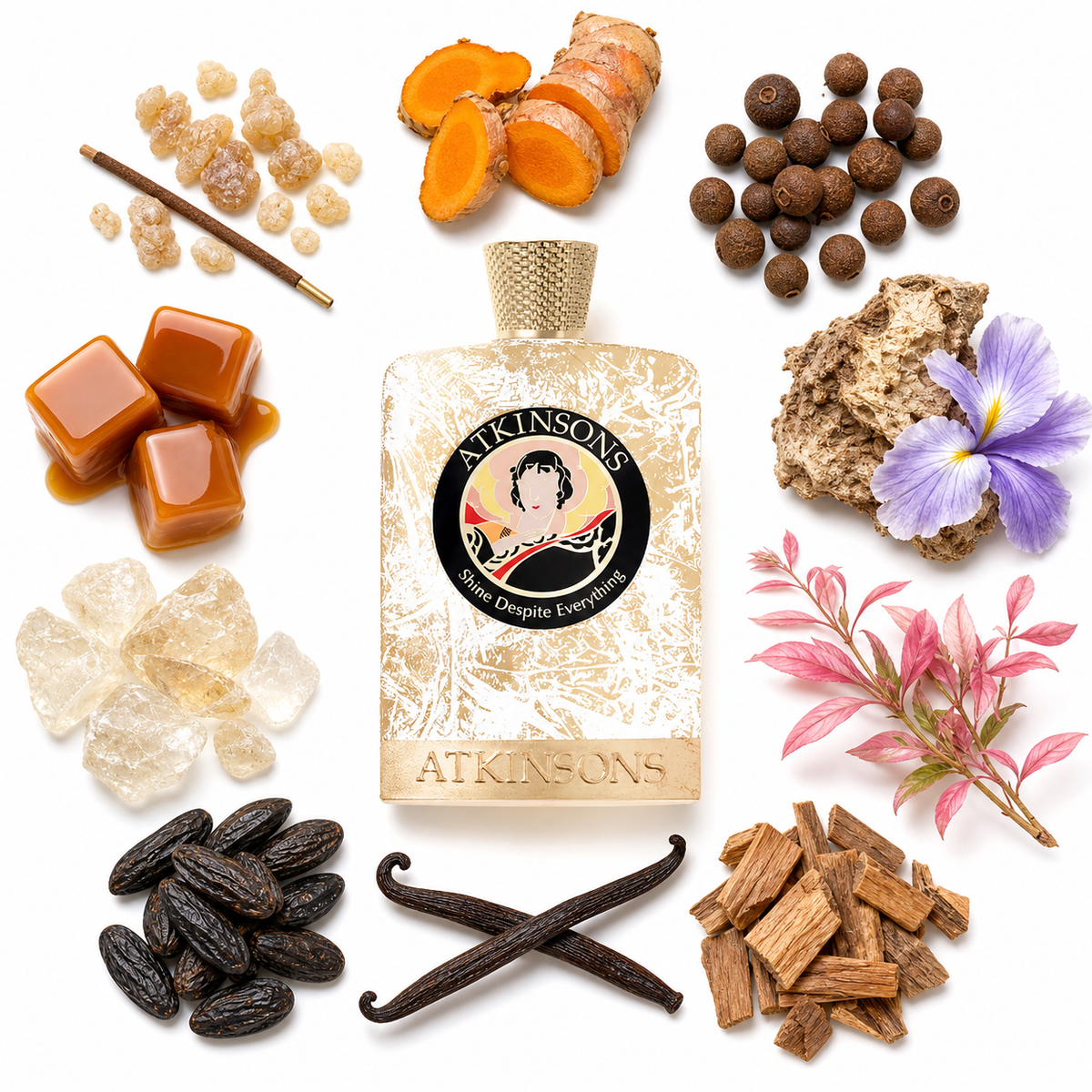 ATKINSONS Shine Despite Everything Parfum Intense with scent notes