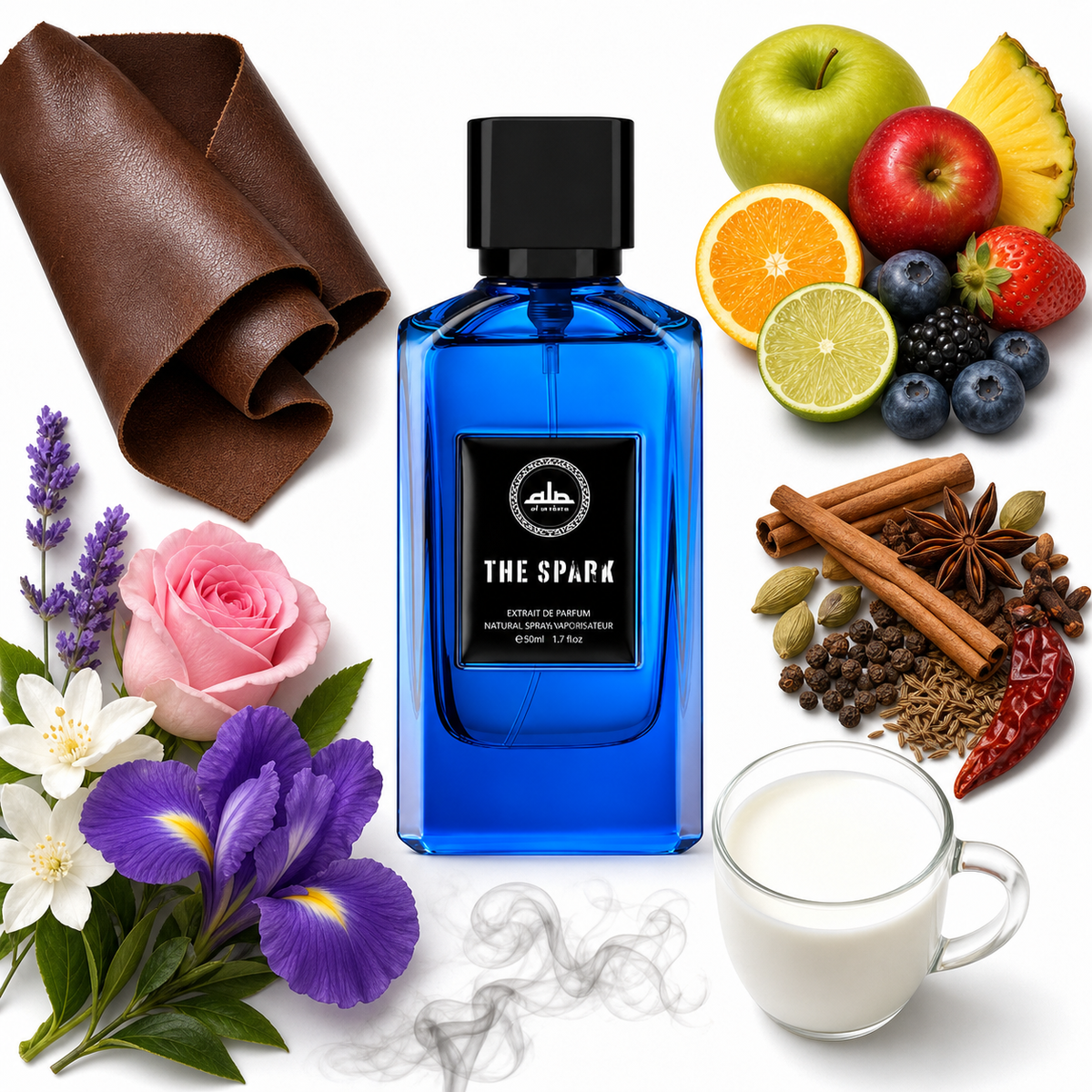 Al Ambra The Spark Extrait de Parfum with scent notes