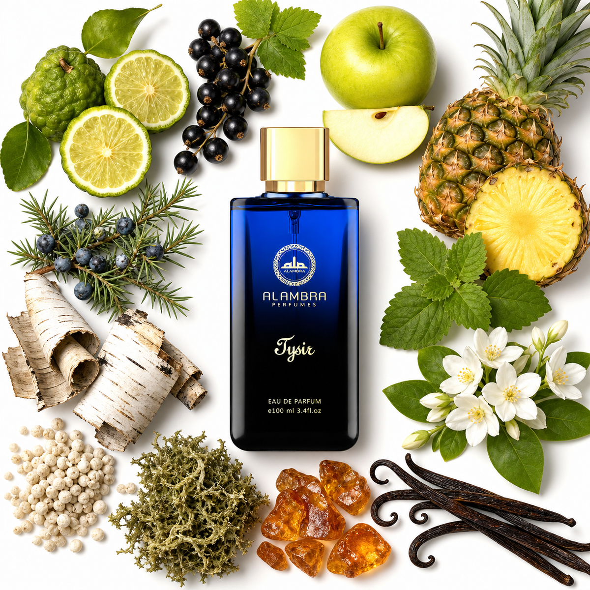 Al Ambra Tysir Eau de Parfum with scent notes