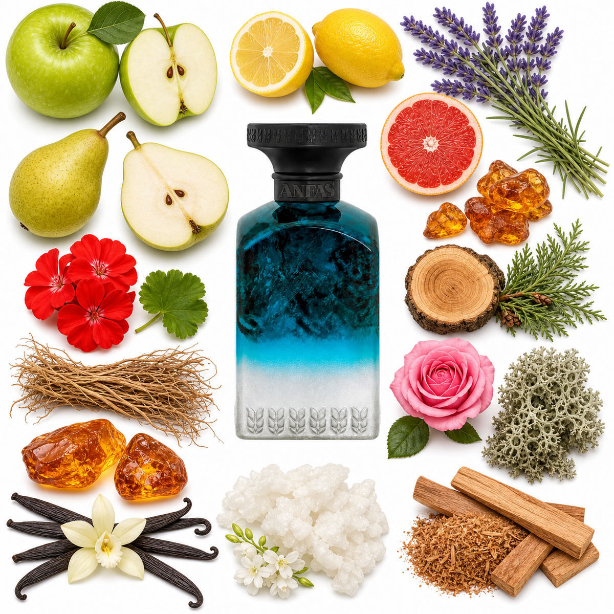 Anfas Dhai Eau de Parfum with scent notes