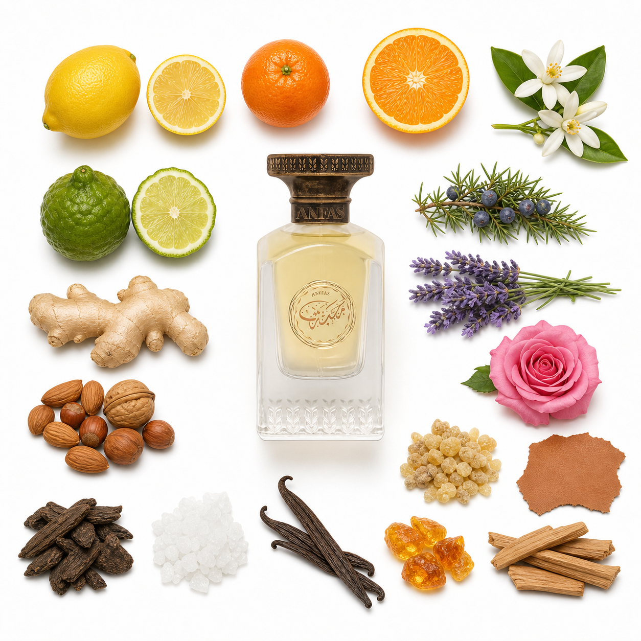 Anfas Mahaba Extrait de Parfum 75 ml with scent notes