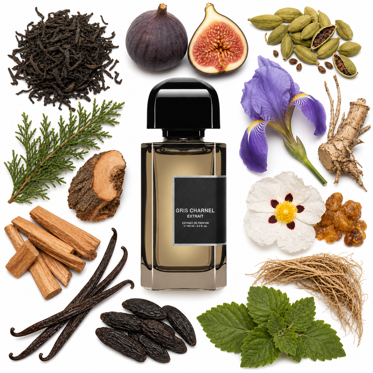 BDK Parfums Gris Charnel Extrait de Parfum with scent notes