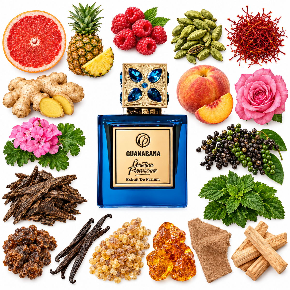 Christian Provenzano Guanabana Extrait de Parfum with scent notes