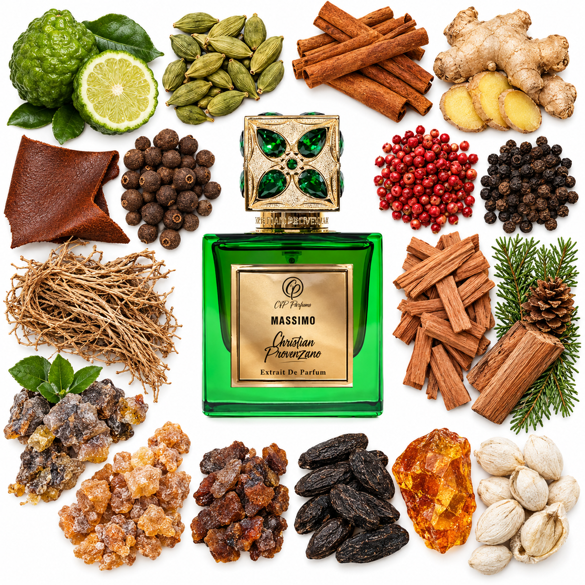 Christian Provenzano Massimo Extrait de Parfum with scent notes