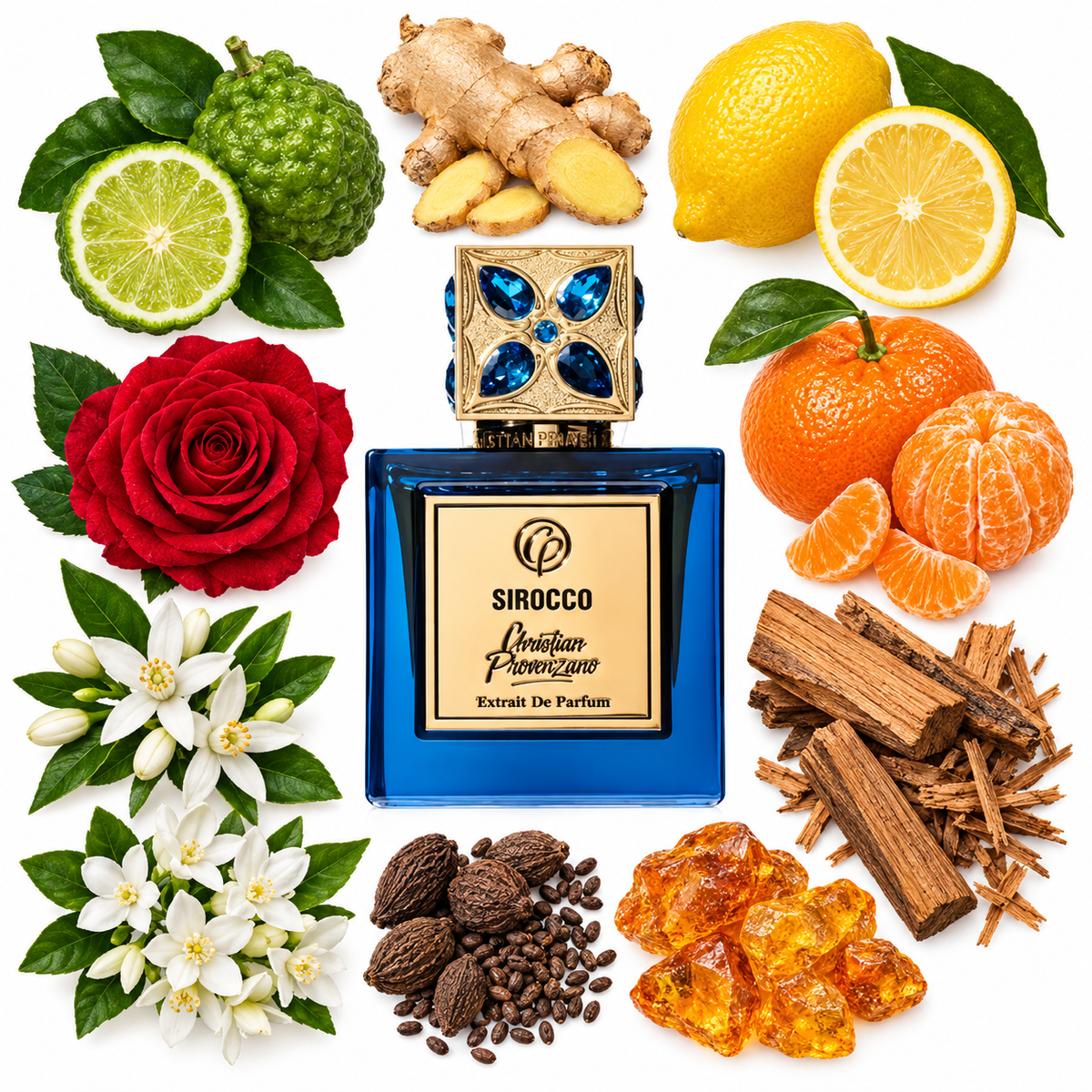 Christian Provenzano Sirocco Extrait de Parfum with scent notes