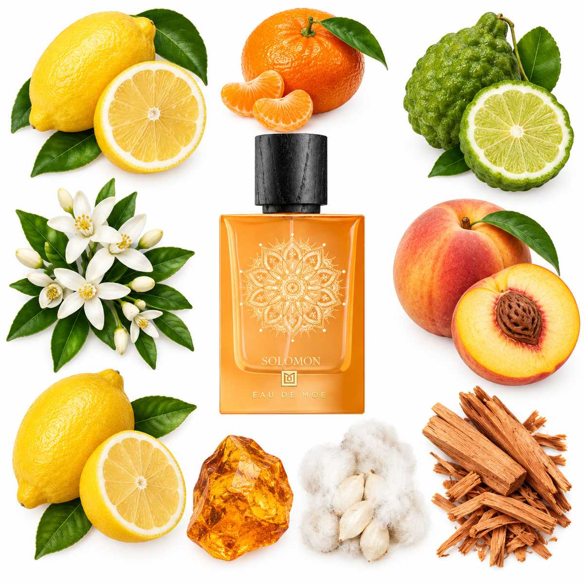Eau de Moe SOLOMON Eau de Parfum with scent notes
