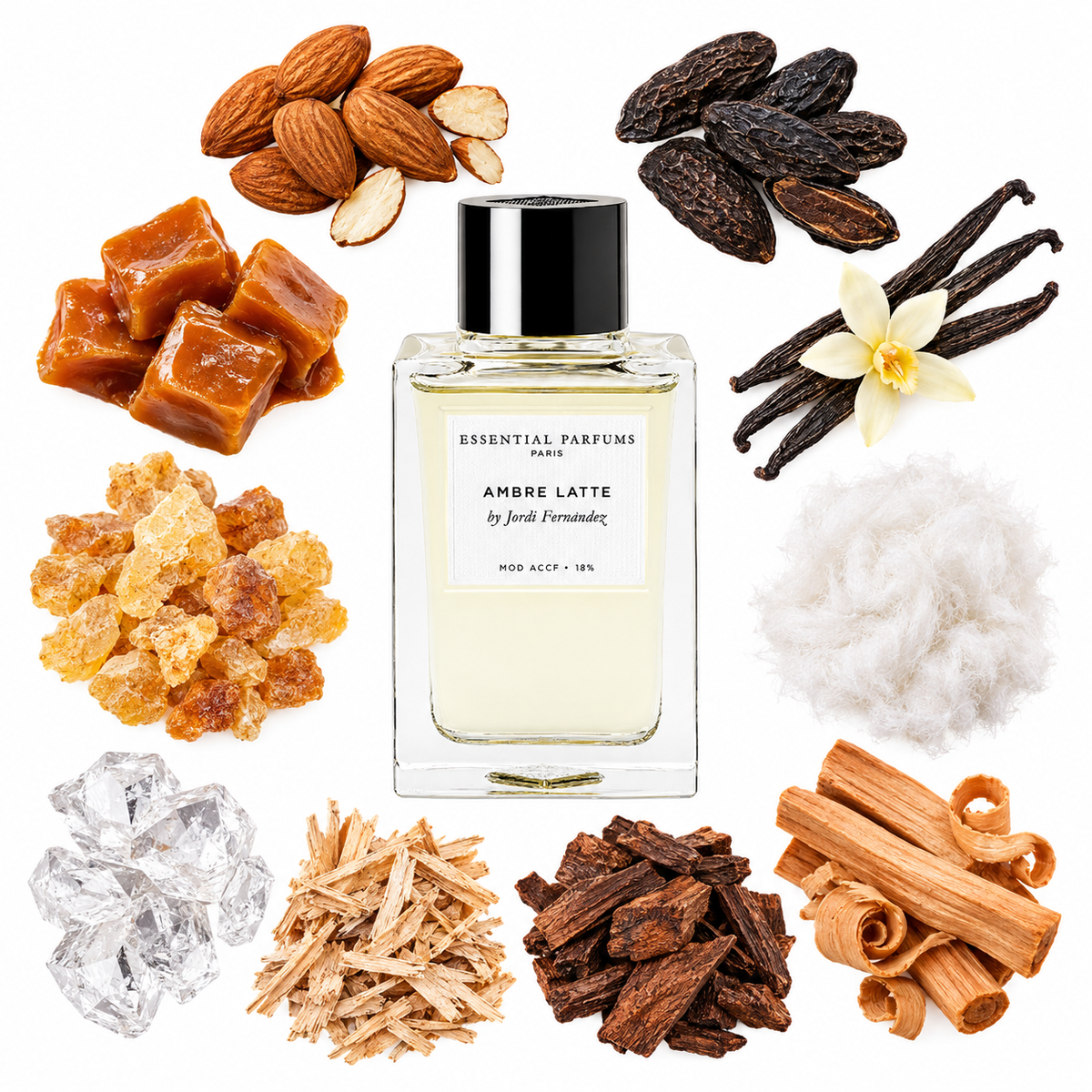 Essential Parfums AMBRE LATTE by Jordie Fernàndez Eau de Parfum with scent notes