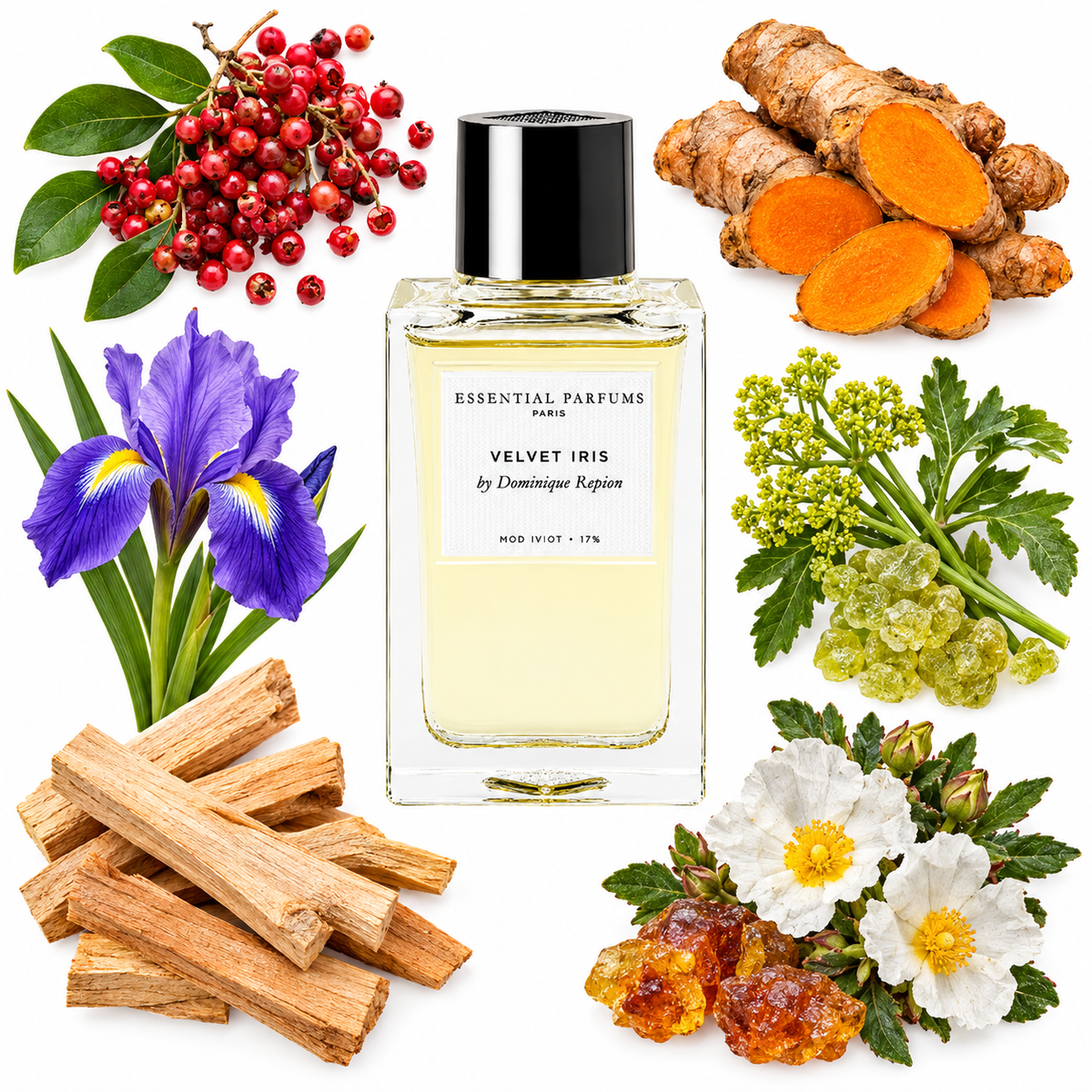 Essential Parfums VELVET IRIS by Dominique Ropion Eau de Parfum with scent notes