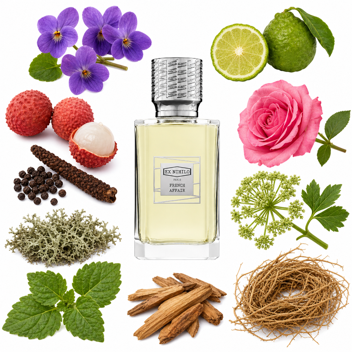 Ex Nihilo FRENCH AFFAIR Eau de Parfum with scent notes