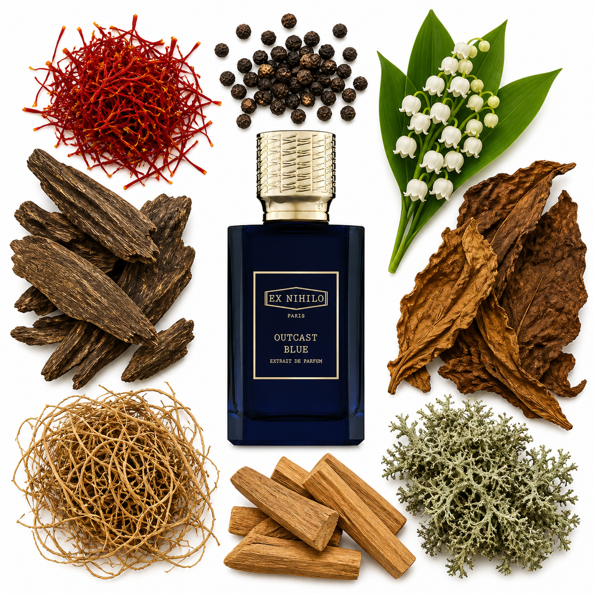Ex Nihilo OUTCAST BLUE EXTRAIT DE PARFUM with scent notes