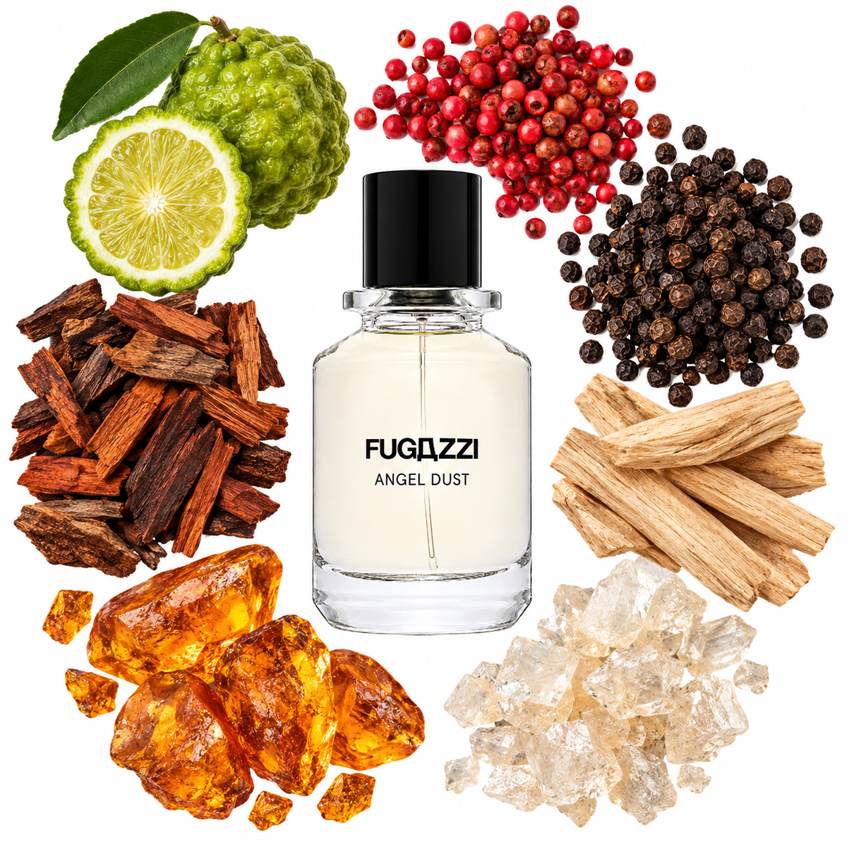 Fugazzi Angel Dust Extrait de Parfum with scent notes