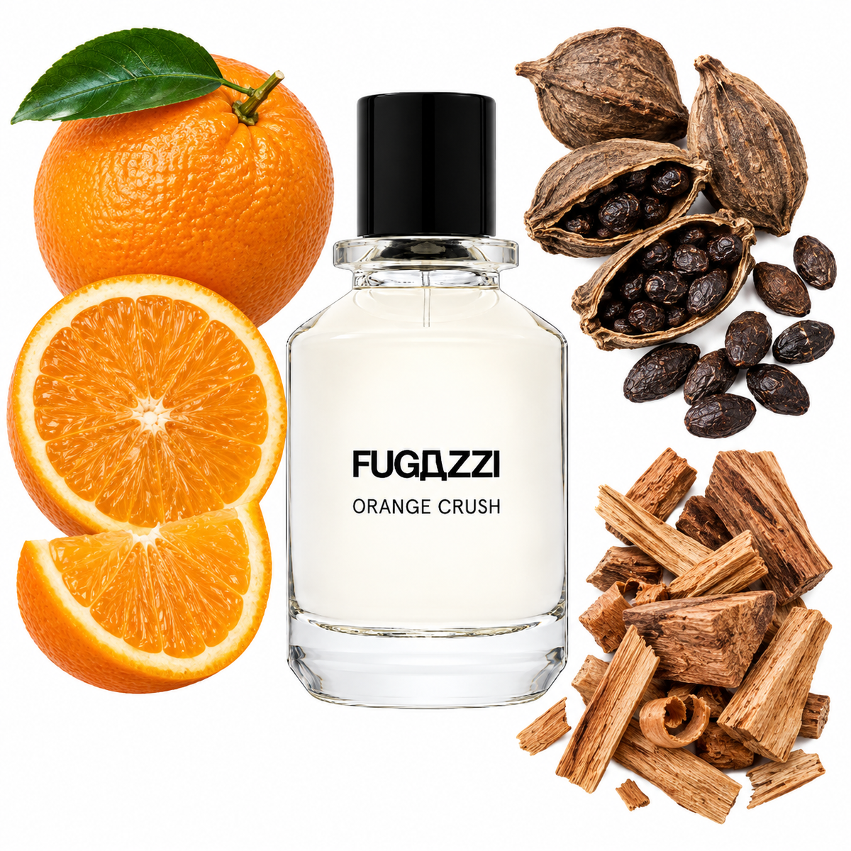 Fugazzi Orange Crush Extrait de Parfum with scent notes