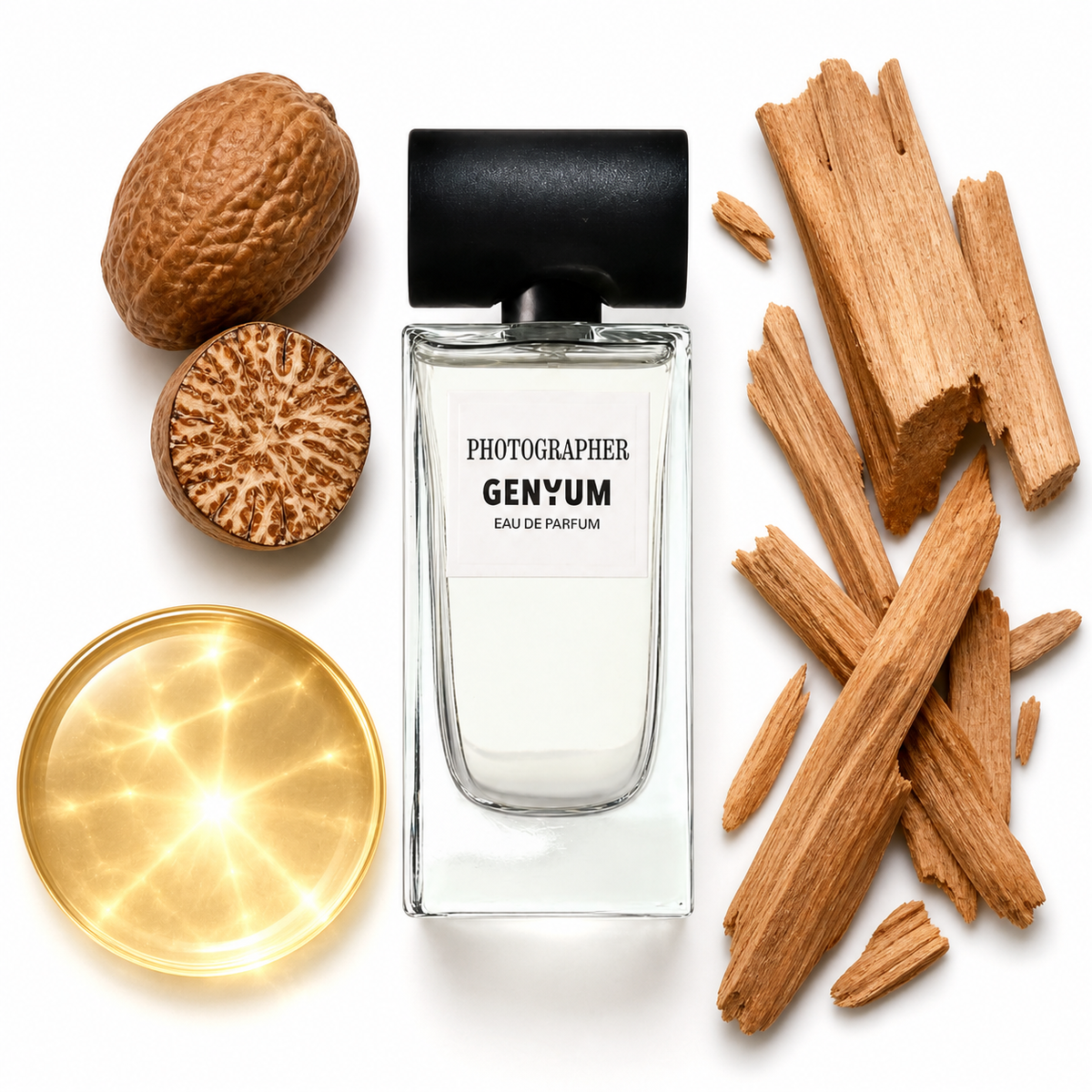 Genyum Photographer Eau de Parfum with scent notes