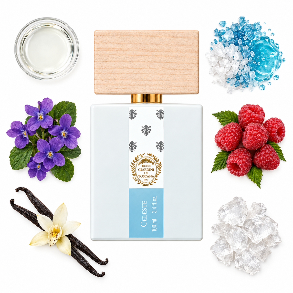 Giardini di Toscana Celeste Eau de Parfum with scent notes
