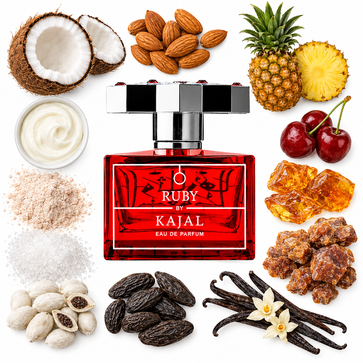 Kajal Classic Collection RUBY Eau de Parfum with scent notes