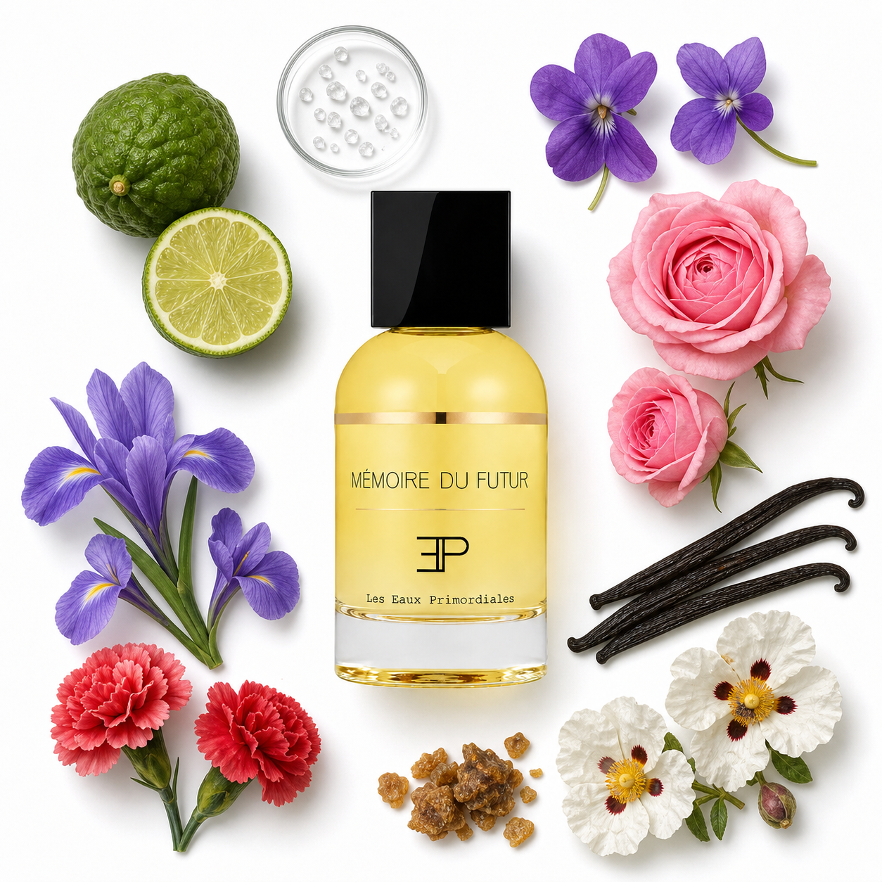 Les Eaux Primordiales Memoire Du Futur Eau de Parfum 100 ml with scent notes