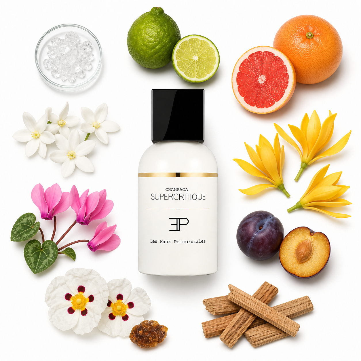 Les Eaux Primordiales Supercritique Champaca Eau de Parfum 100 ml with scent notes