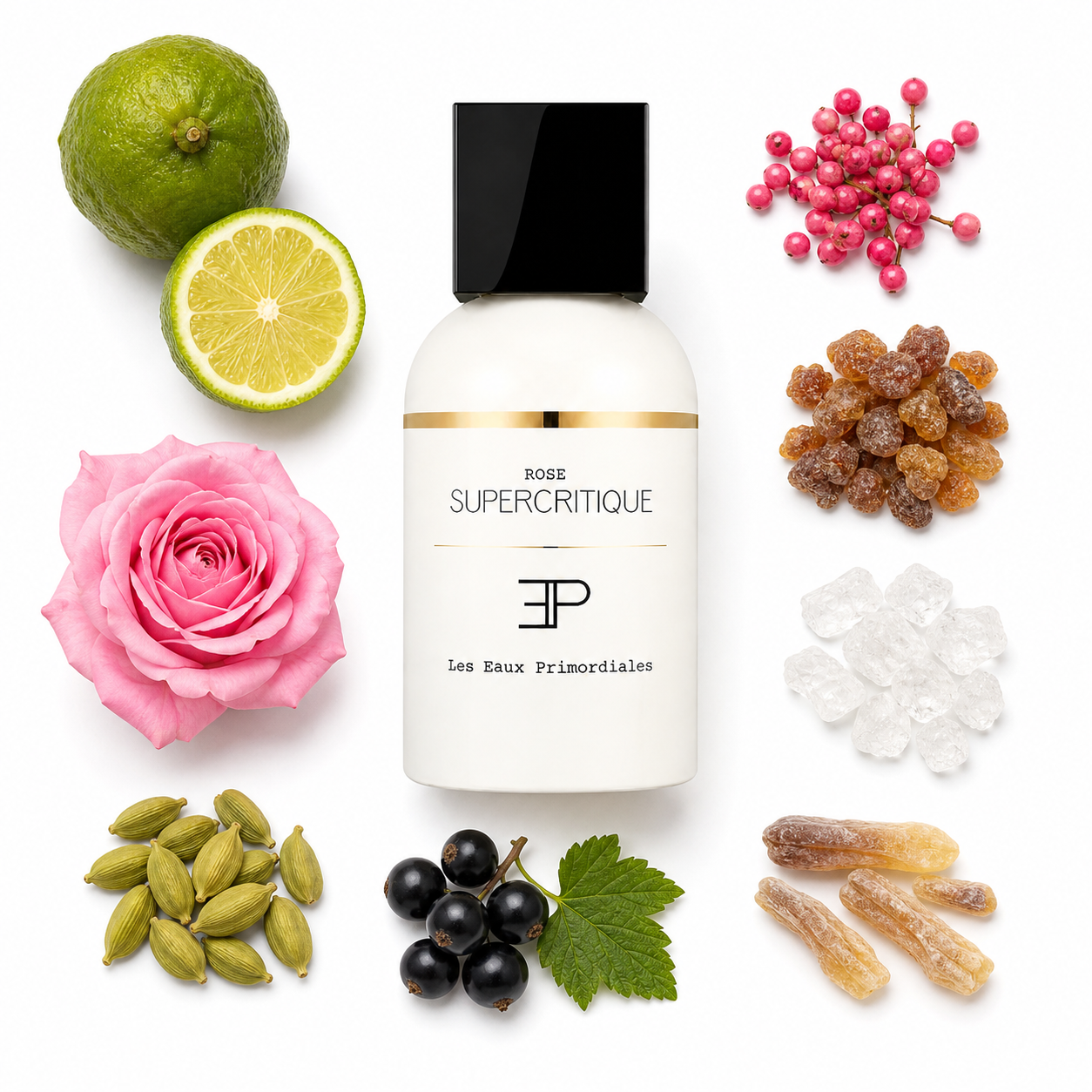 Les Eaux Primordiales Supercritique Rose Eau de Parfum 100 ml with scent notes