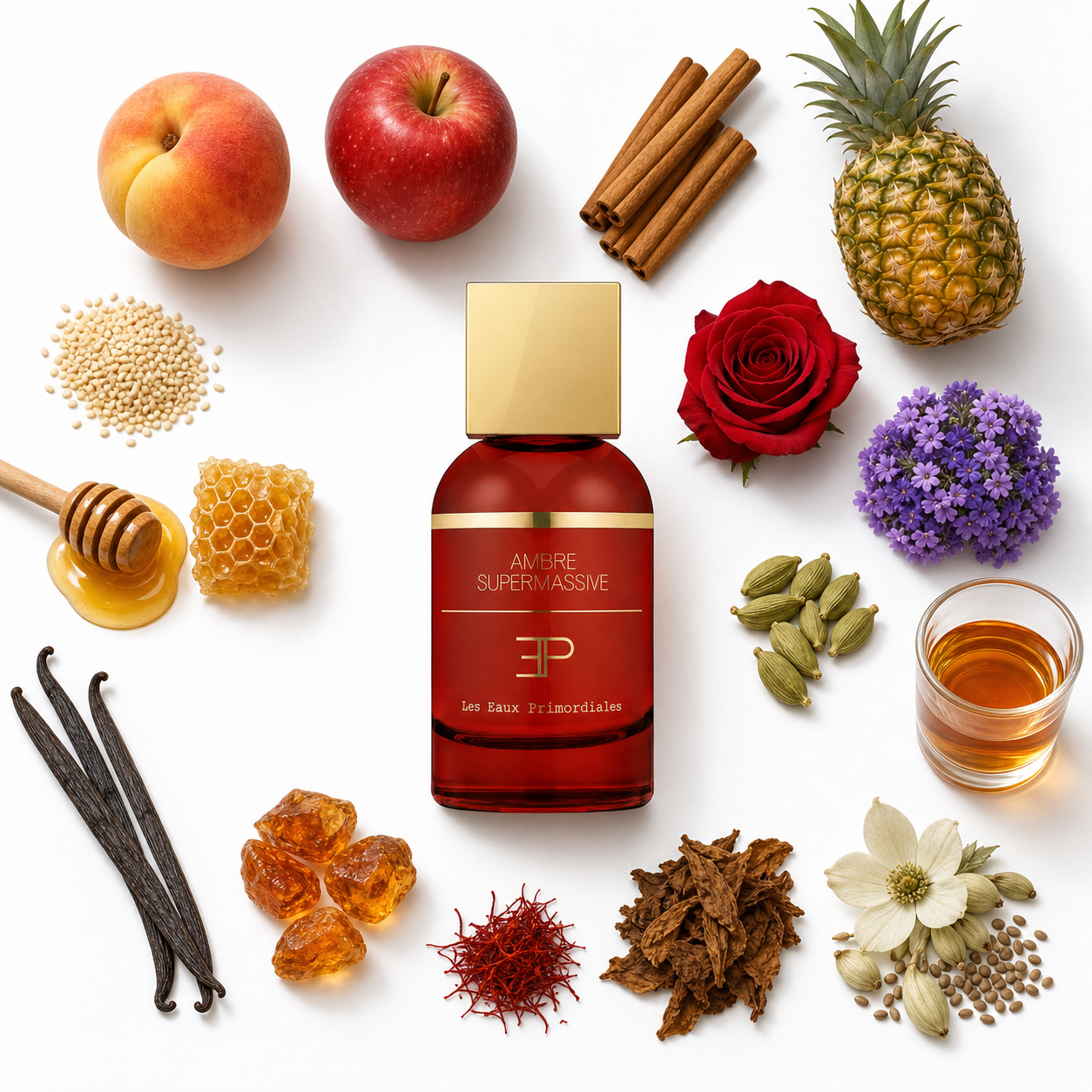 Les Eaux Primordiales Supermassive Ambre Extrait de Parfum 100 ml with scent notes