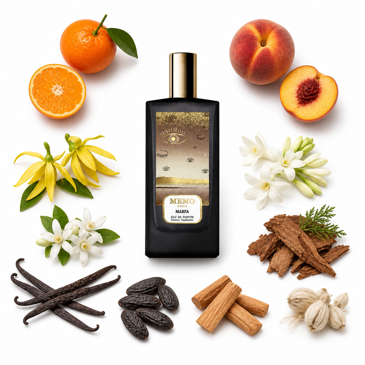 MEMO Fleurs Bohèmes Marfa Eau de Parfum with scent notes