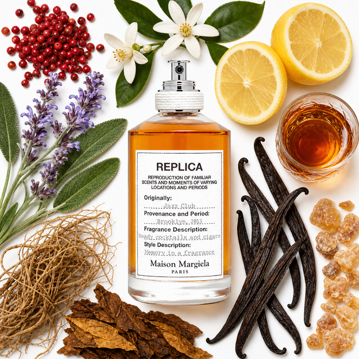 Maison Margiela Replica Jazz Club Eau de Toilette with scent notes
