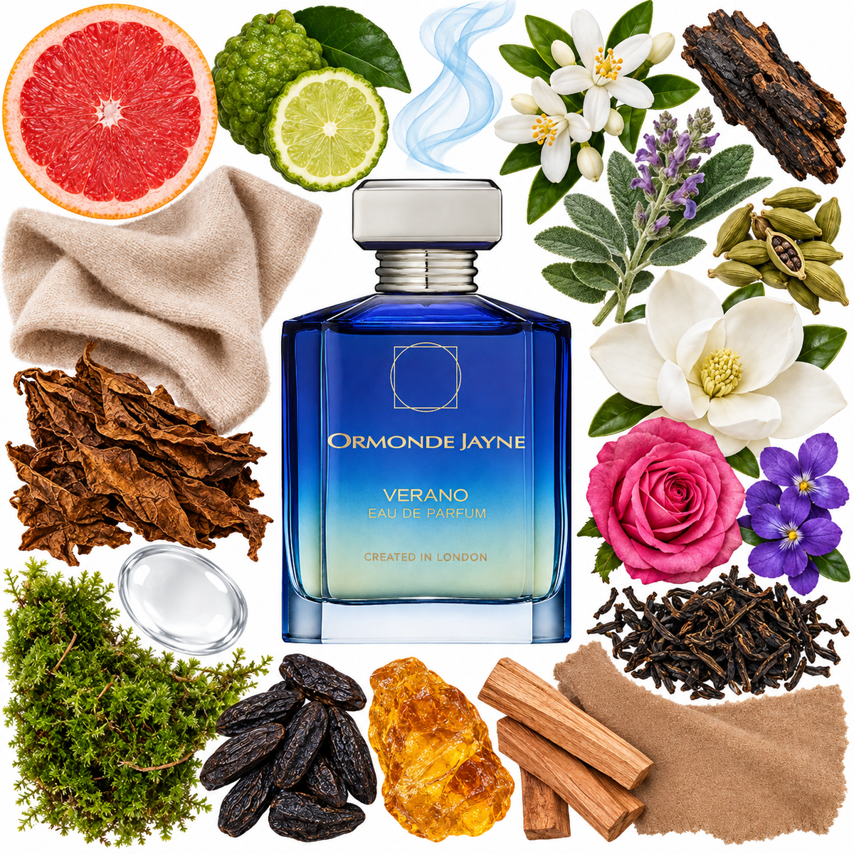 Ormonde Jayne Verano Eau de Parfum with scent notes