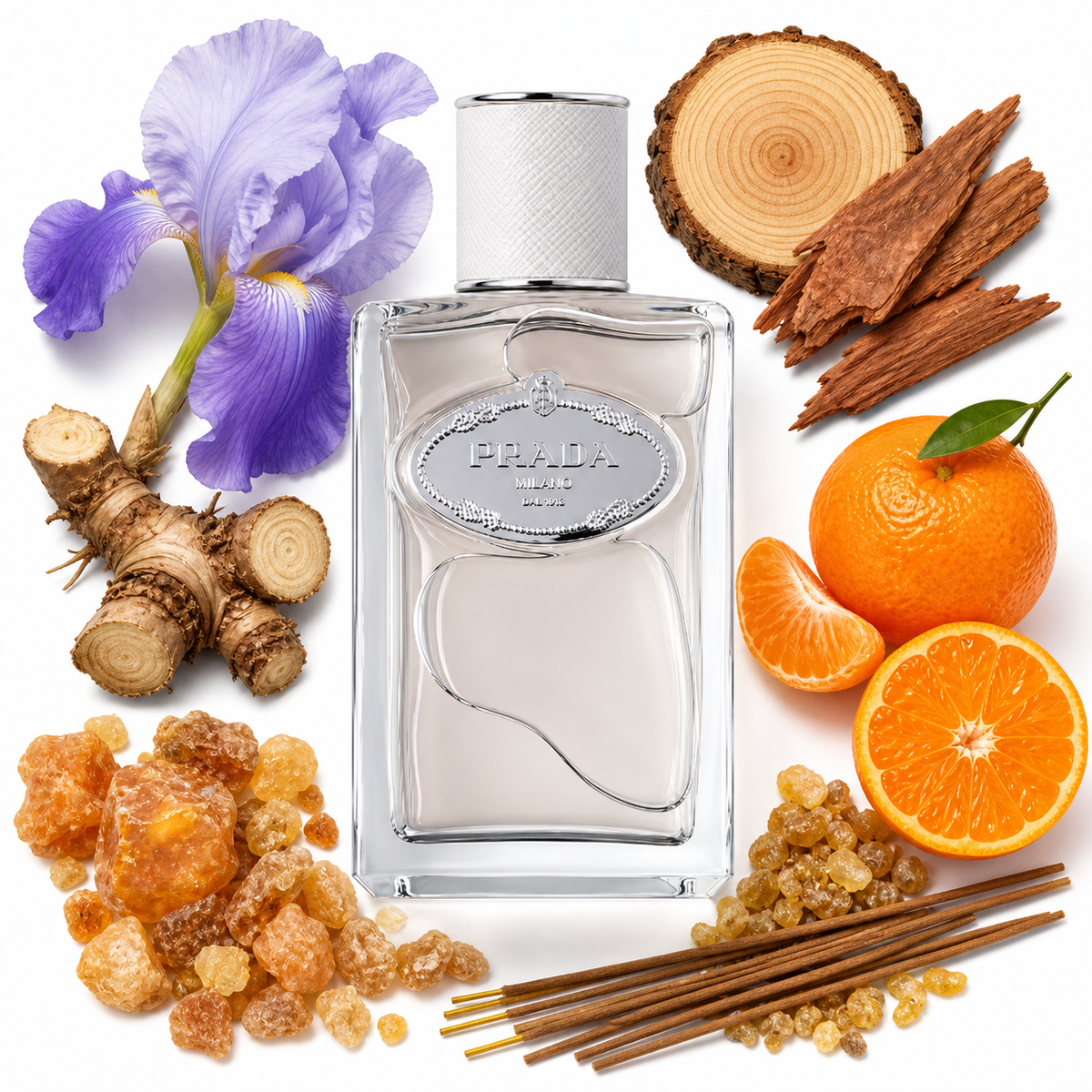 Prada Infusion D'Iris Cedre Eau de Parfum with scent notes