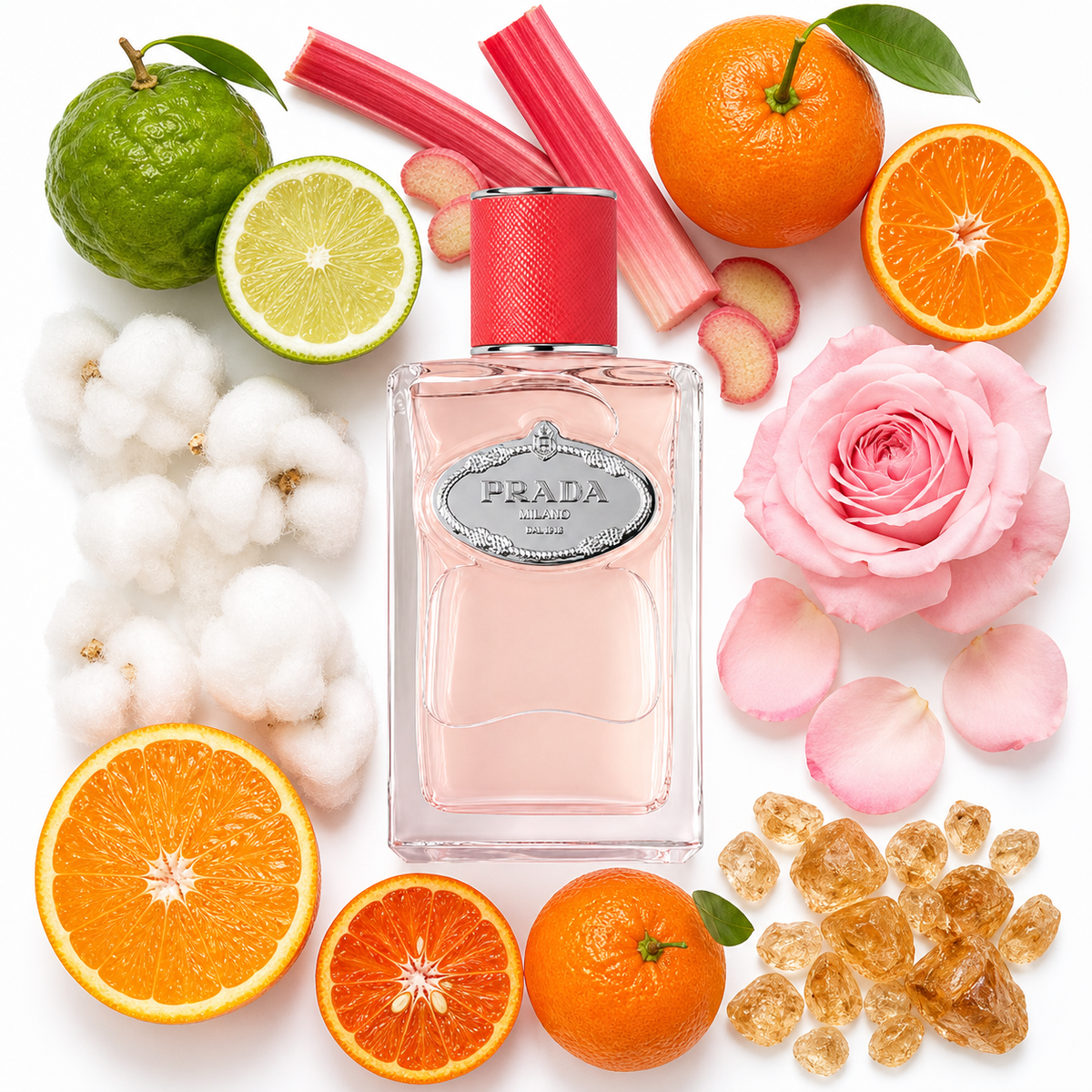 Prada Infusion de Rhubarbe Eau de Parfum with scent notes