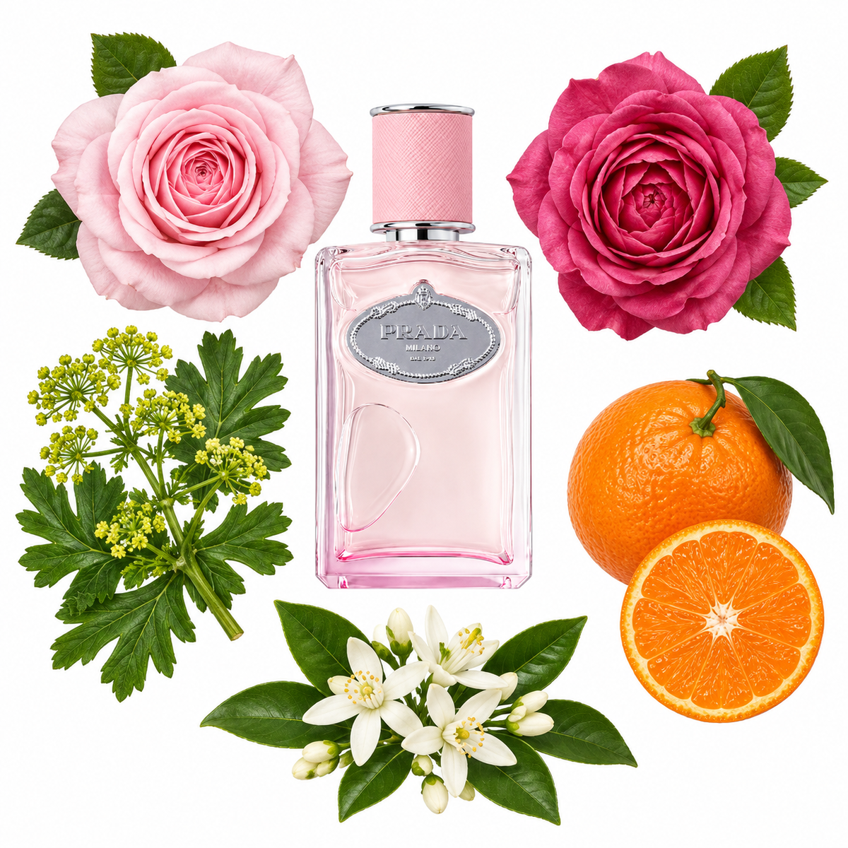 Prada Infusion de Rose Eau de Parfum with scent notes