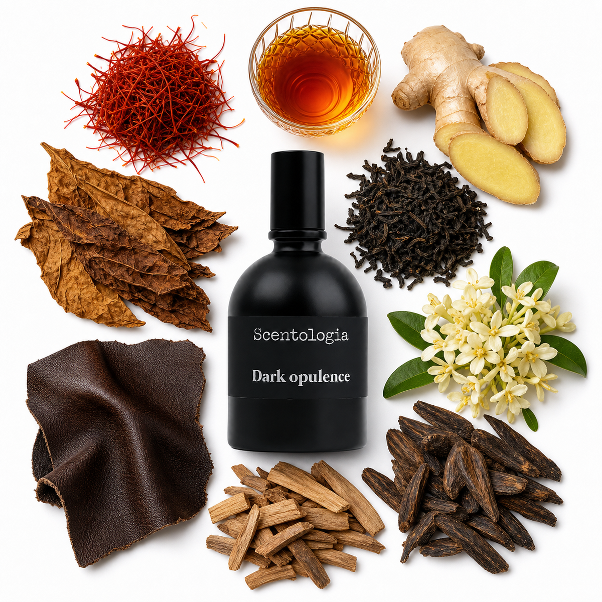 Scentologia Dark Opulence Extrait de Parfum with scent notes