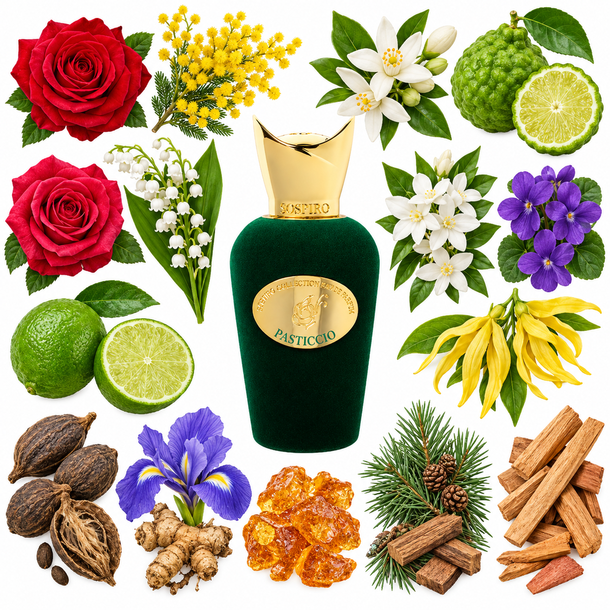 Sospiro Pasticcio Eau de Parfum with scent notes