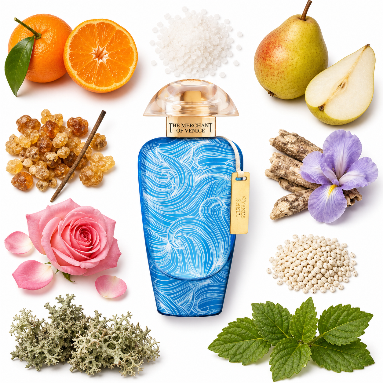 The Merchant of Venice Cyprus Shell Eau de Parfum with scent notes
