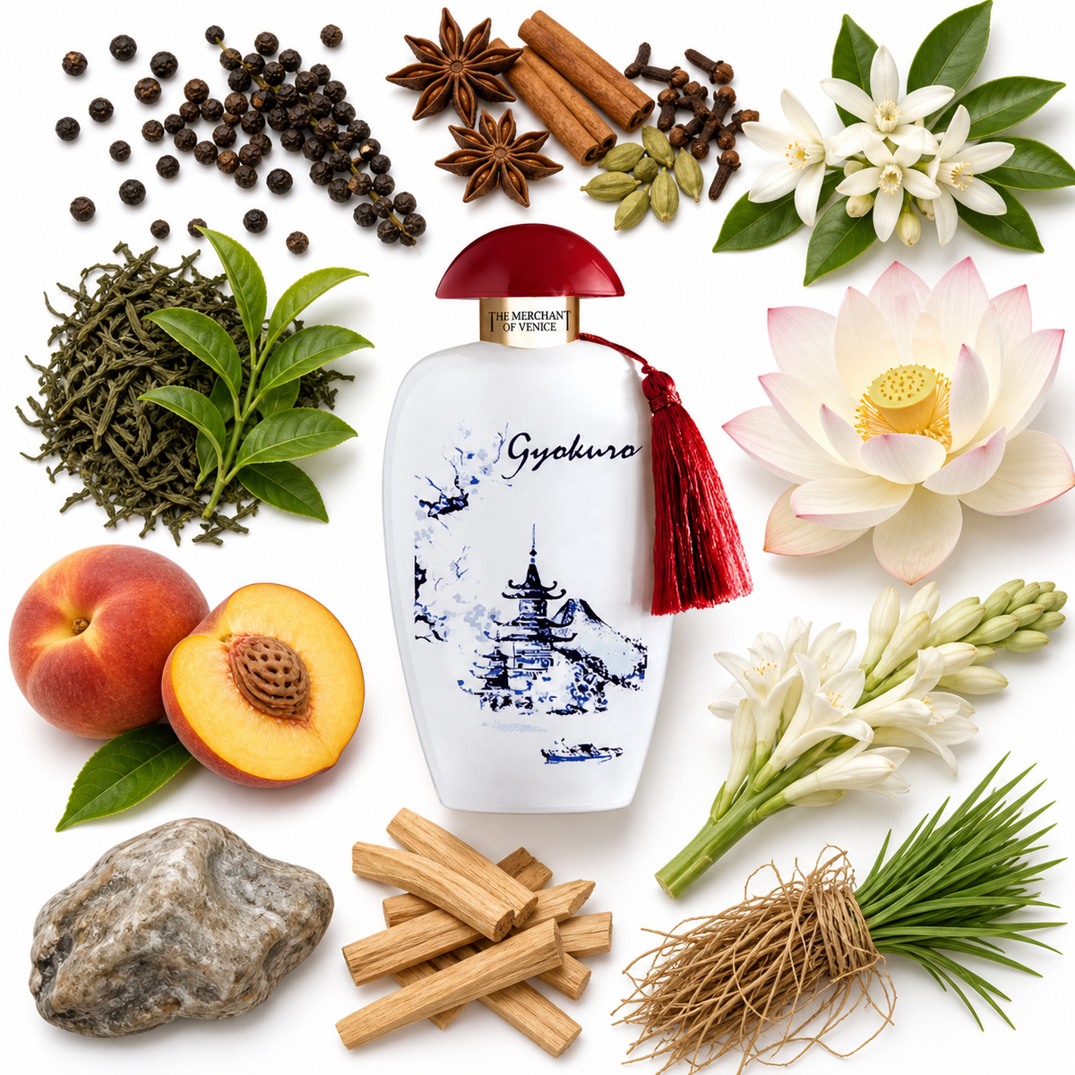 The Merchant of Venice Gyokuro Eau de Parfum with scent notes