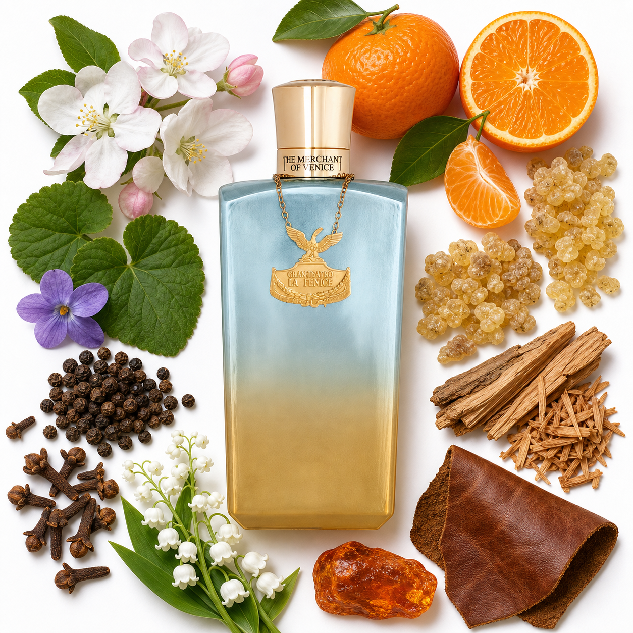 The Merchant of Venice La Fenice pour Homme Eau de Parfum with scent notes