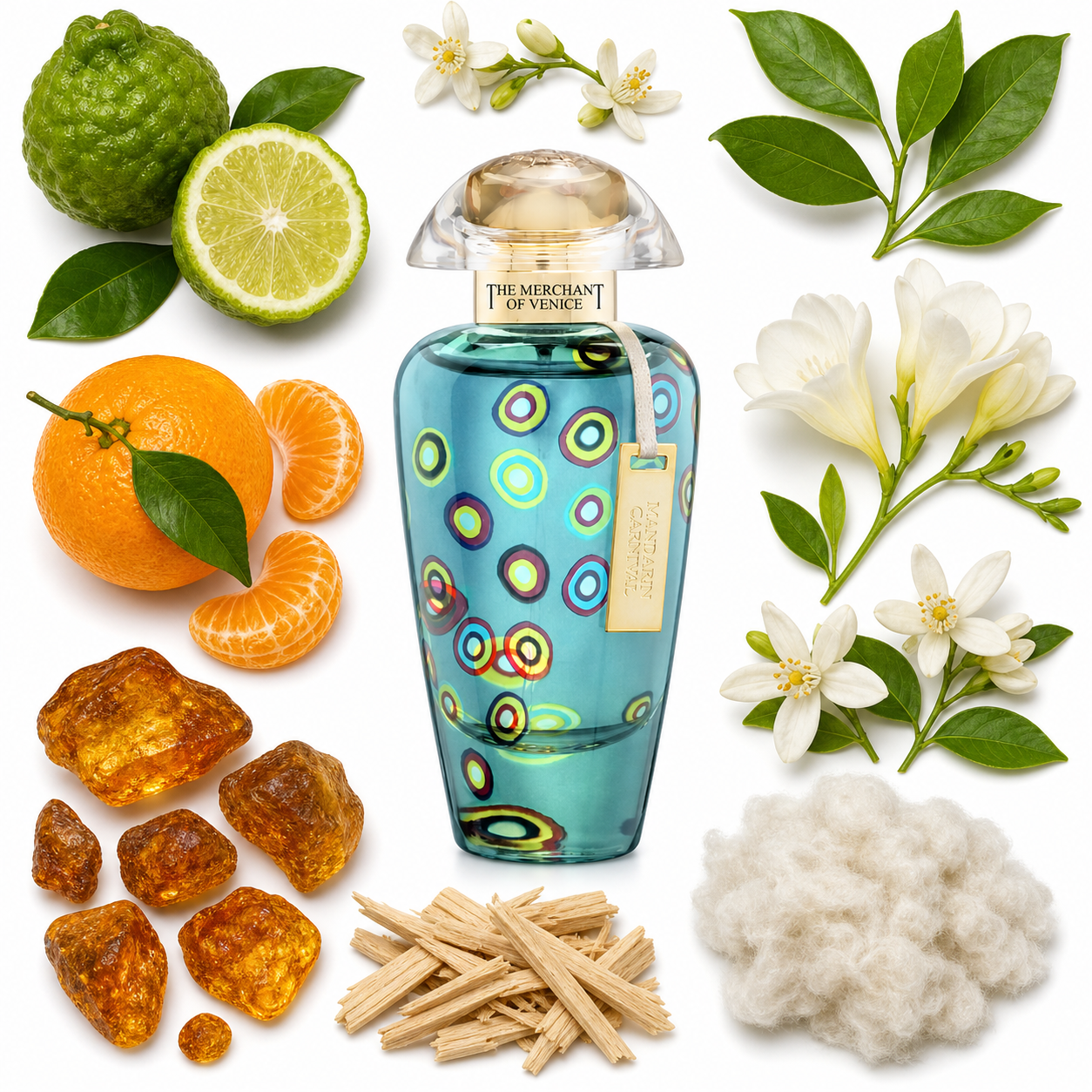 The Merchant of Venice Murano Collection Mandarin Carnival Eau de Parfum with scent notes