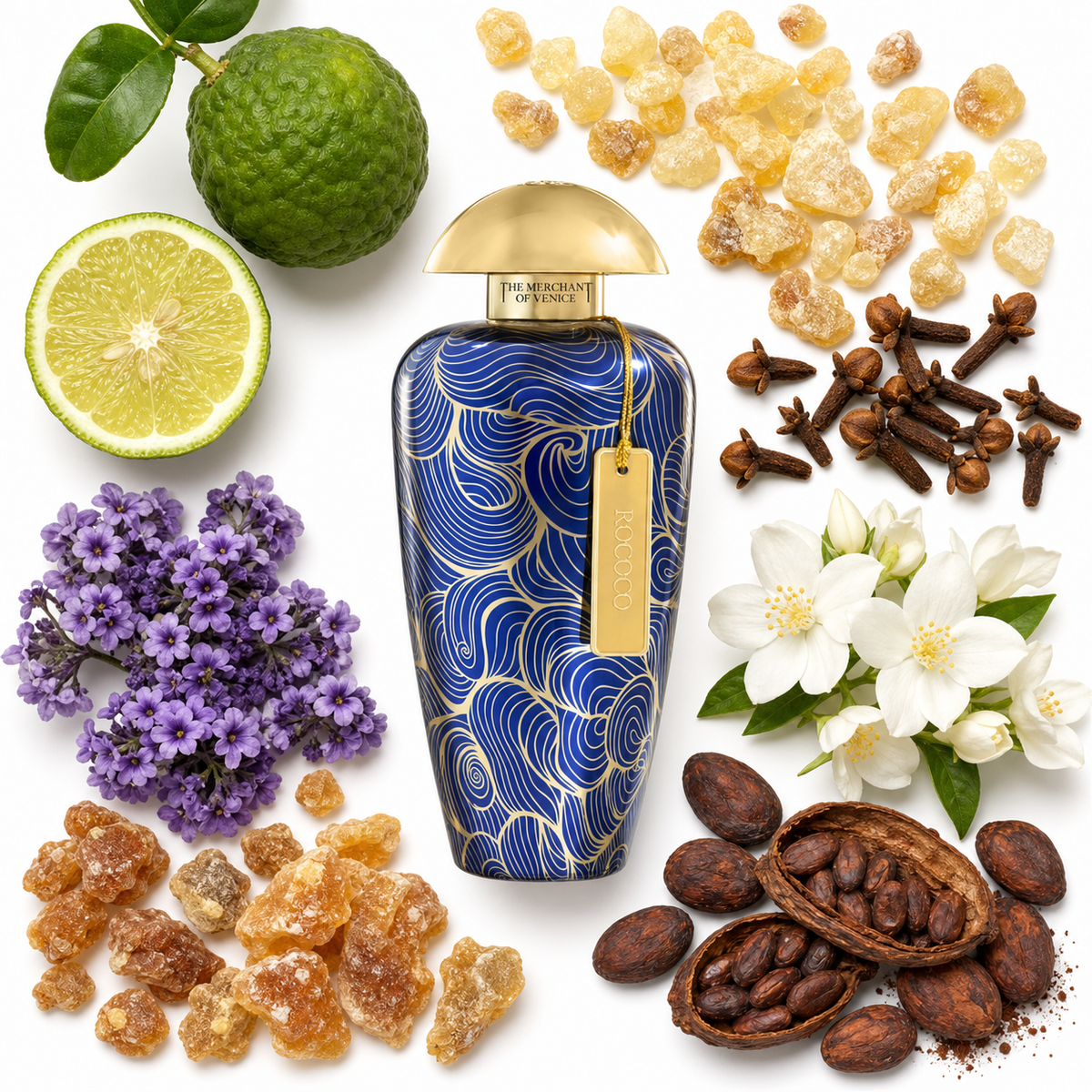 The Merchant of Venice Murano Exclusive Rococo Eau de Parfum with scent notes