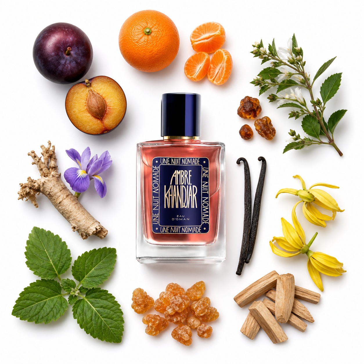 Une Nuit Nomade Ambre Khandjar Eau de Parfum 25 ml with scent notes