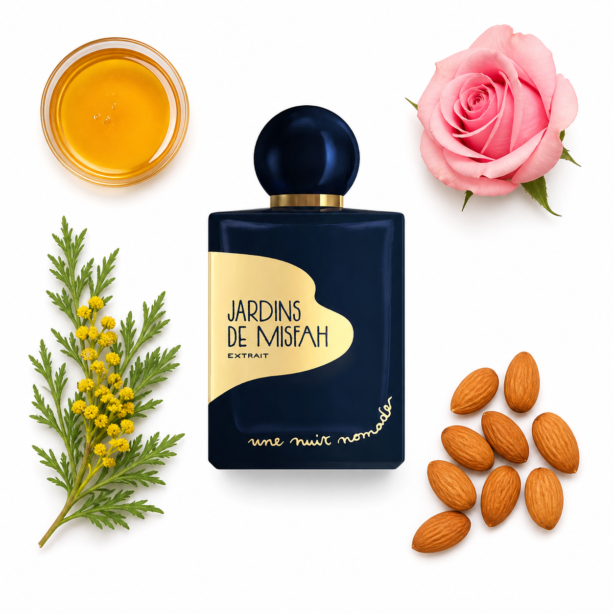Une Nuit Nomade Jardins de Misfah Extrait de Parfum 100 ml with scent notes