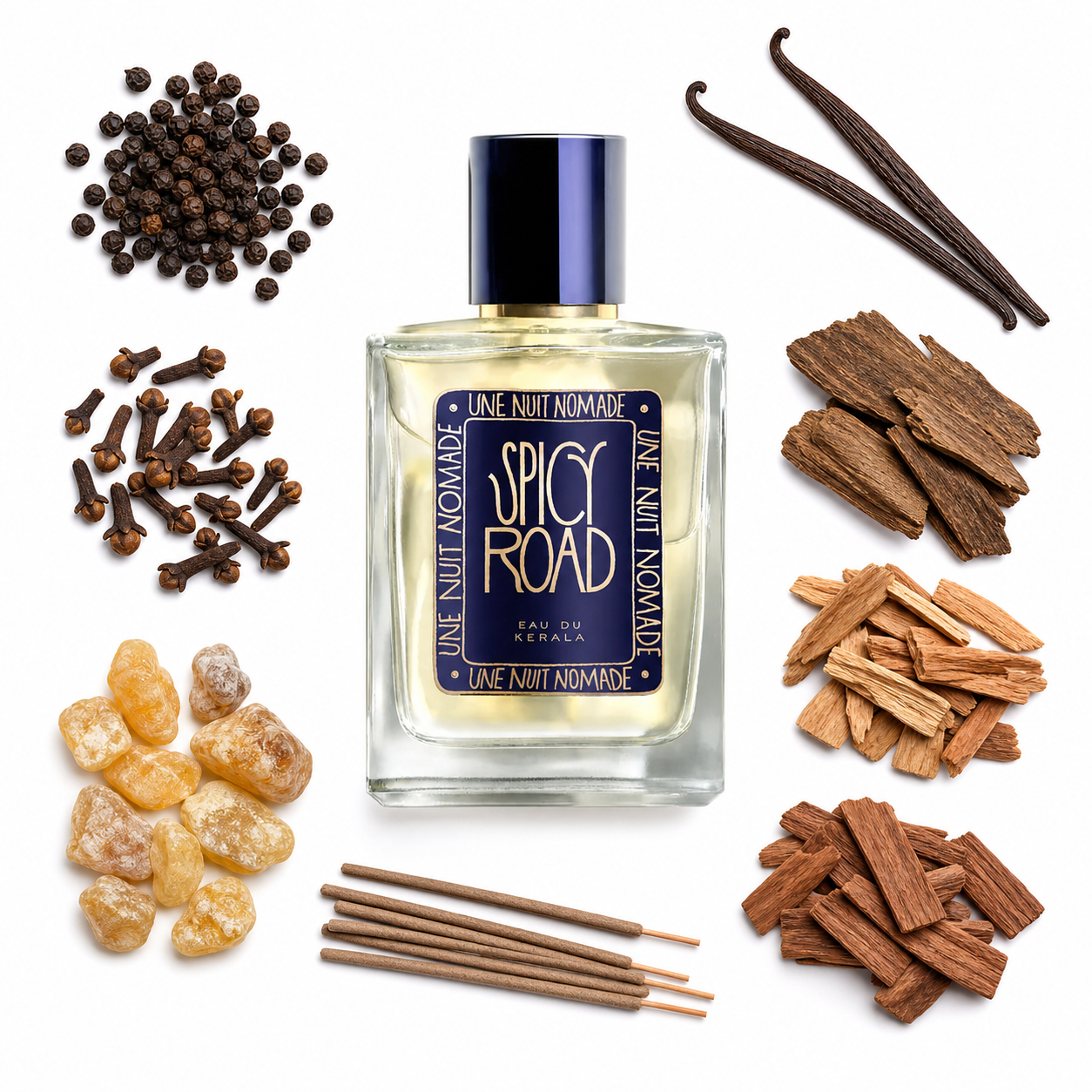 Une Nuit Nomade Spicy Road Eau de Parfum 100 ml with scent notes