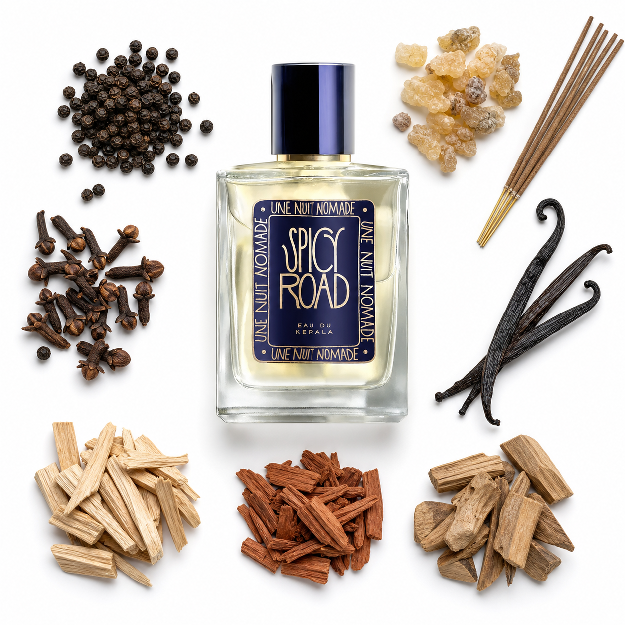Une Nuit Nomade Spicy Road Eau de Parfum 50 ml with scent notes