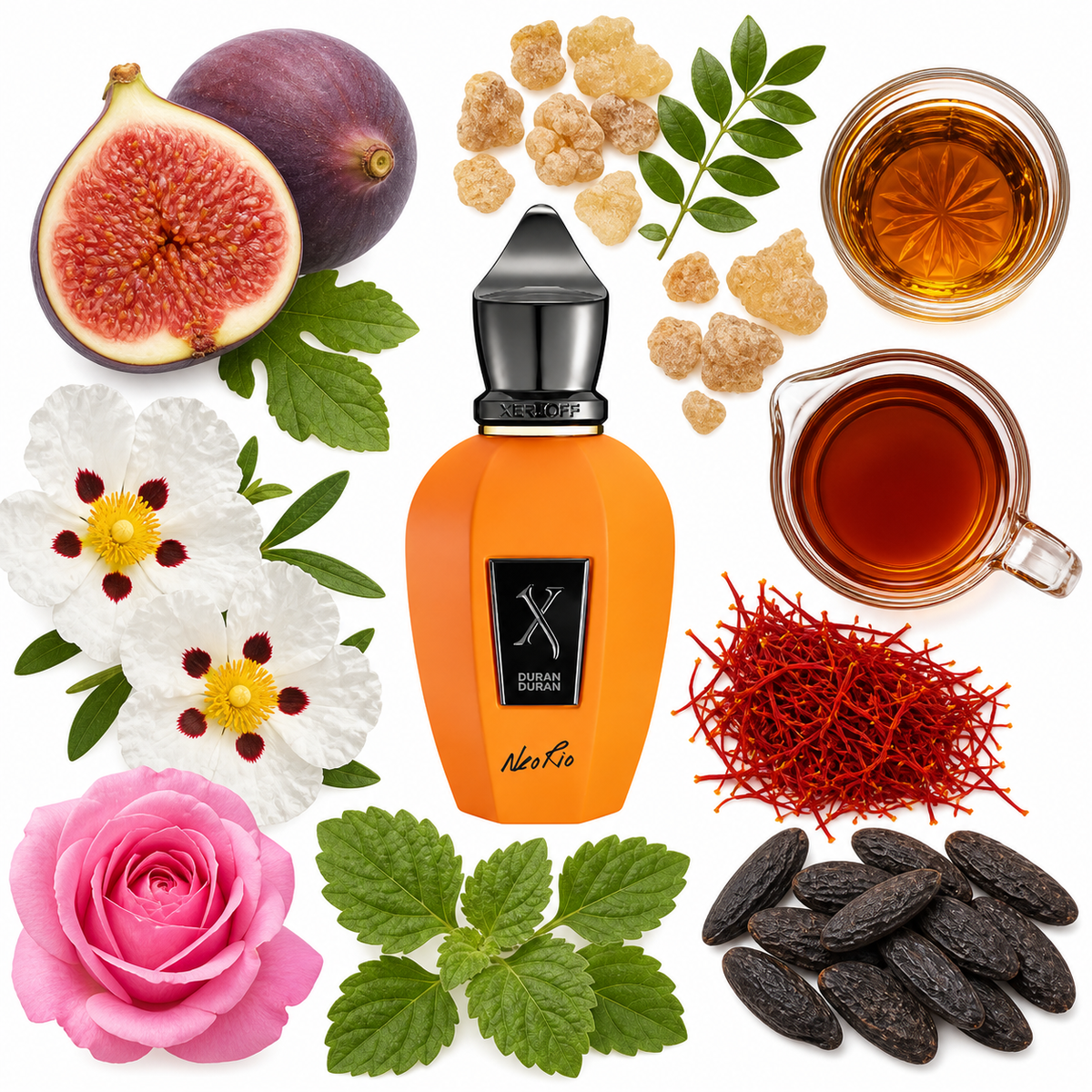 Xerjoff Duran NeoRio Fluo Orange Eau de Parfum with scent notes
