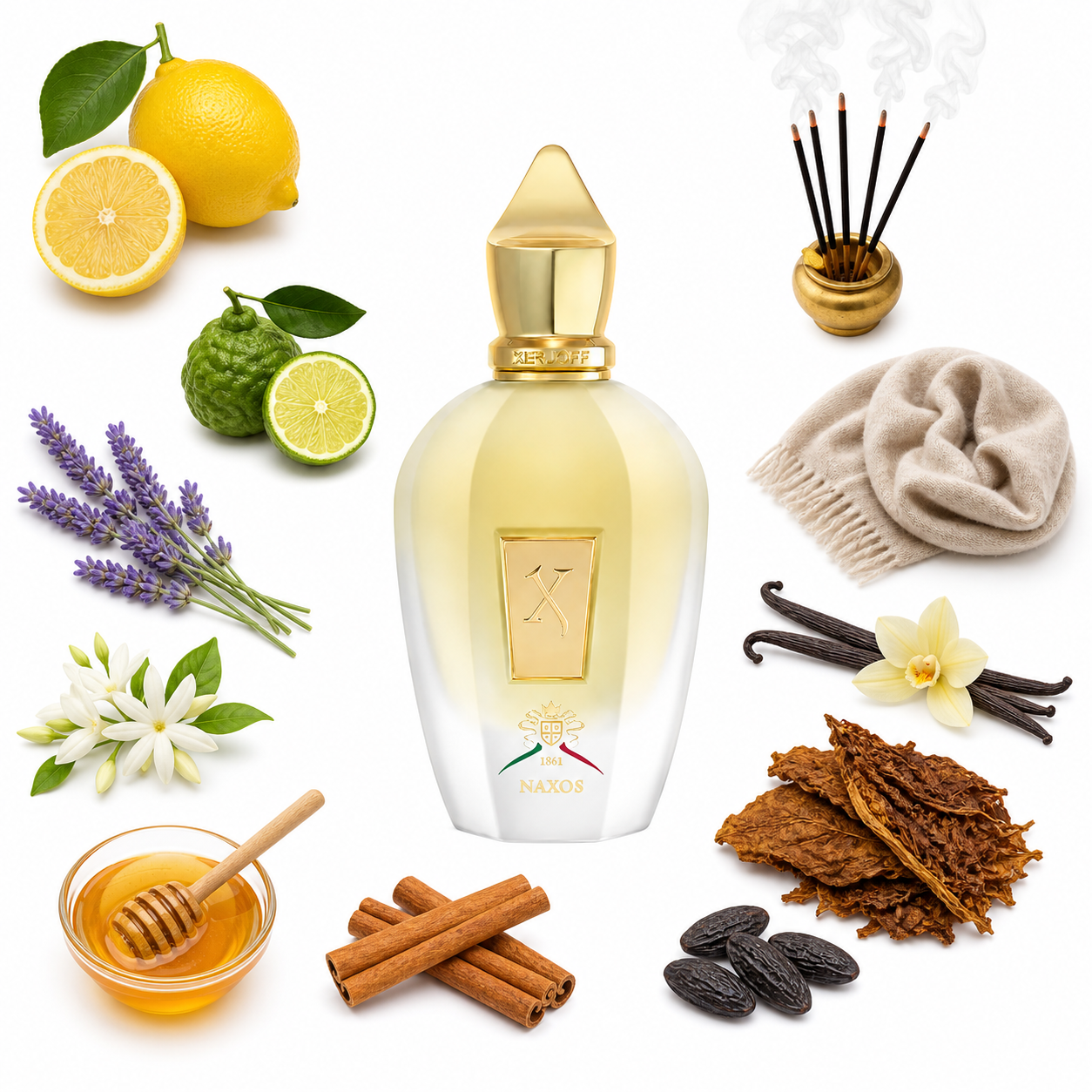 Xerjoff Naxos Eau de Parfum 100 ml with scent notes