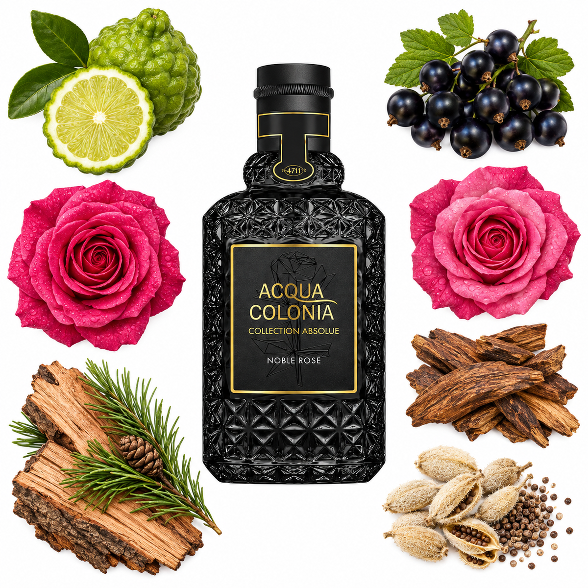 4711 Acqua Colonia ABSOLUE Noble Rose Eau de Parfum Absolue with scent notes