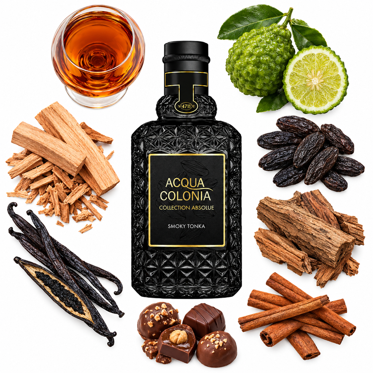 4711 Acqua Colonia ABSOLUE Smoky Tonka Eau de Parfum Absolue with scent notes