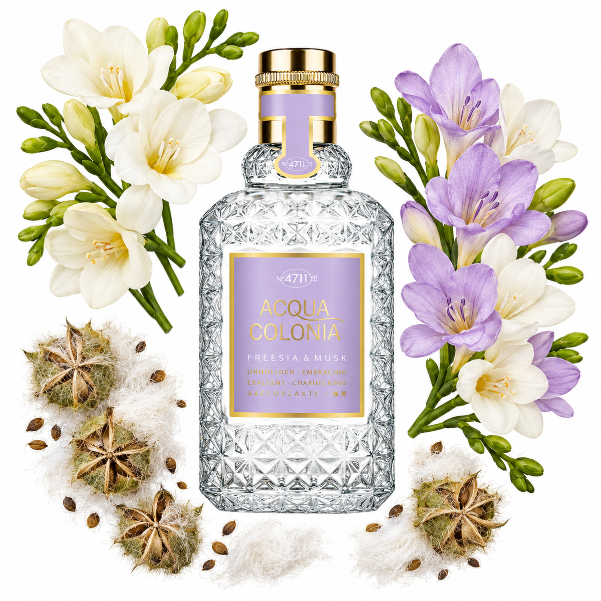 4711 Acqua Colonia Freesia & Musk Eau de Cologne with scent notes