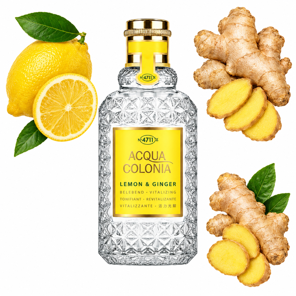 4711 Acqua Colonia Lemon & Ginger Eau de Cologne with scent notes