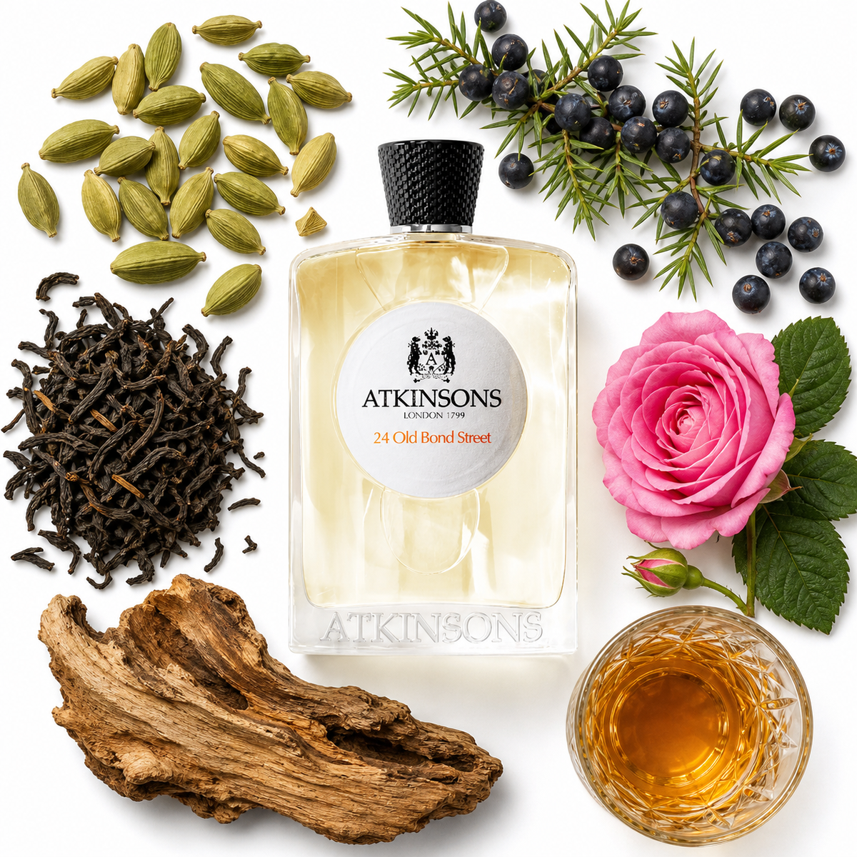 ATKINSONS 24 Old Bond Street Eau de Cologne with scent notes