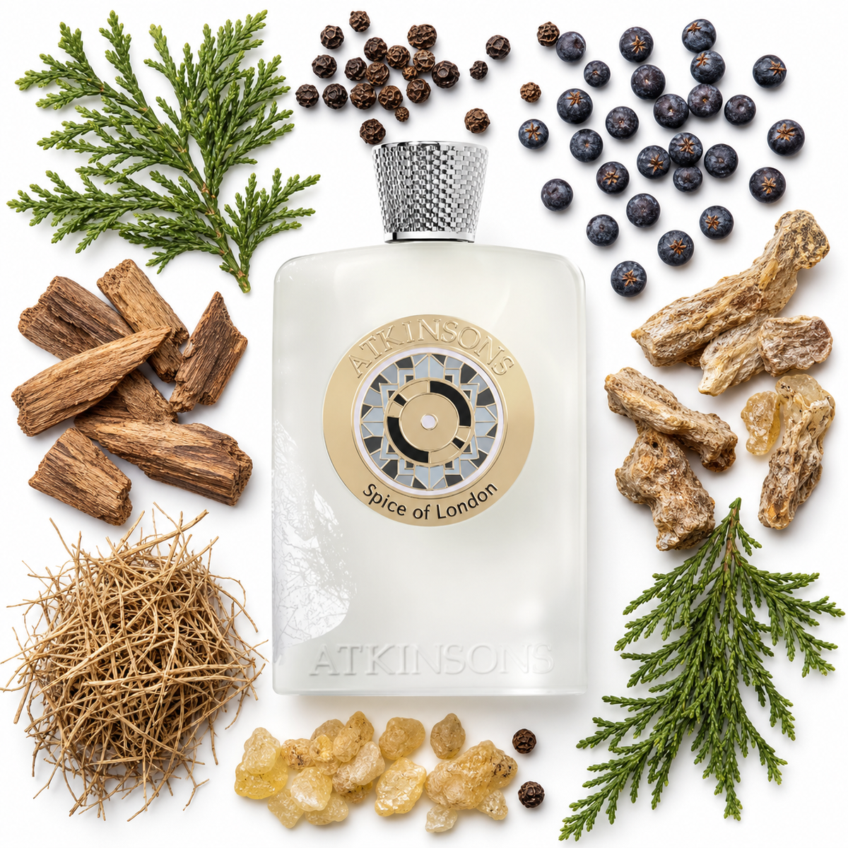 ATKINSONS Spice of London Parfum Intense with scent notes