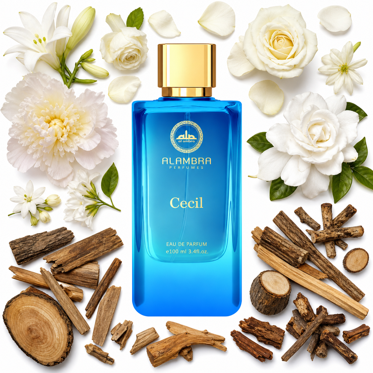 Al Ambra Cecil Eau de Parfum with scent notes